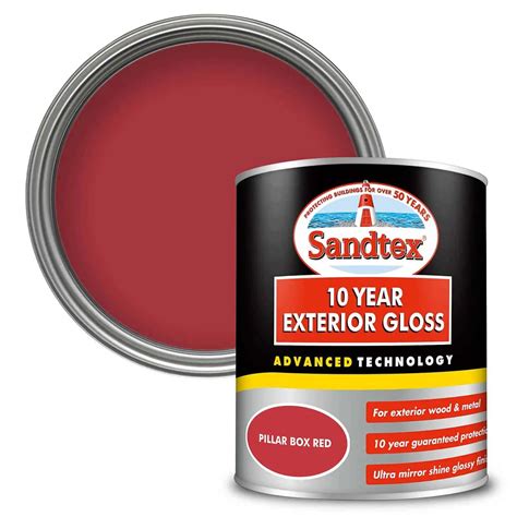 sandtex pillar box red paint